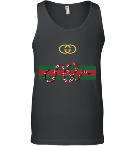 gucci net tank top|Gucci lace snake tank top.